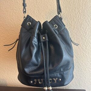 Juicy Couture Black Bucket Bag